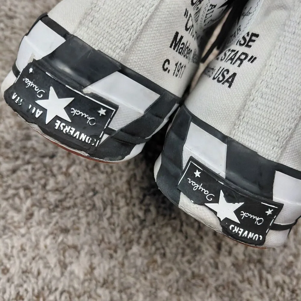 Converse Off White Chuck Taylor All-Star Hi Top Sneakers Mens 8 Womens 10